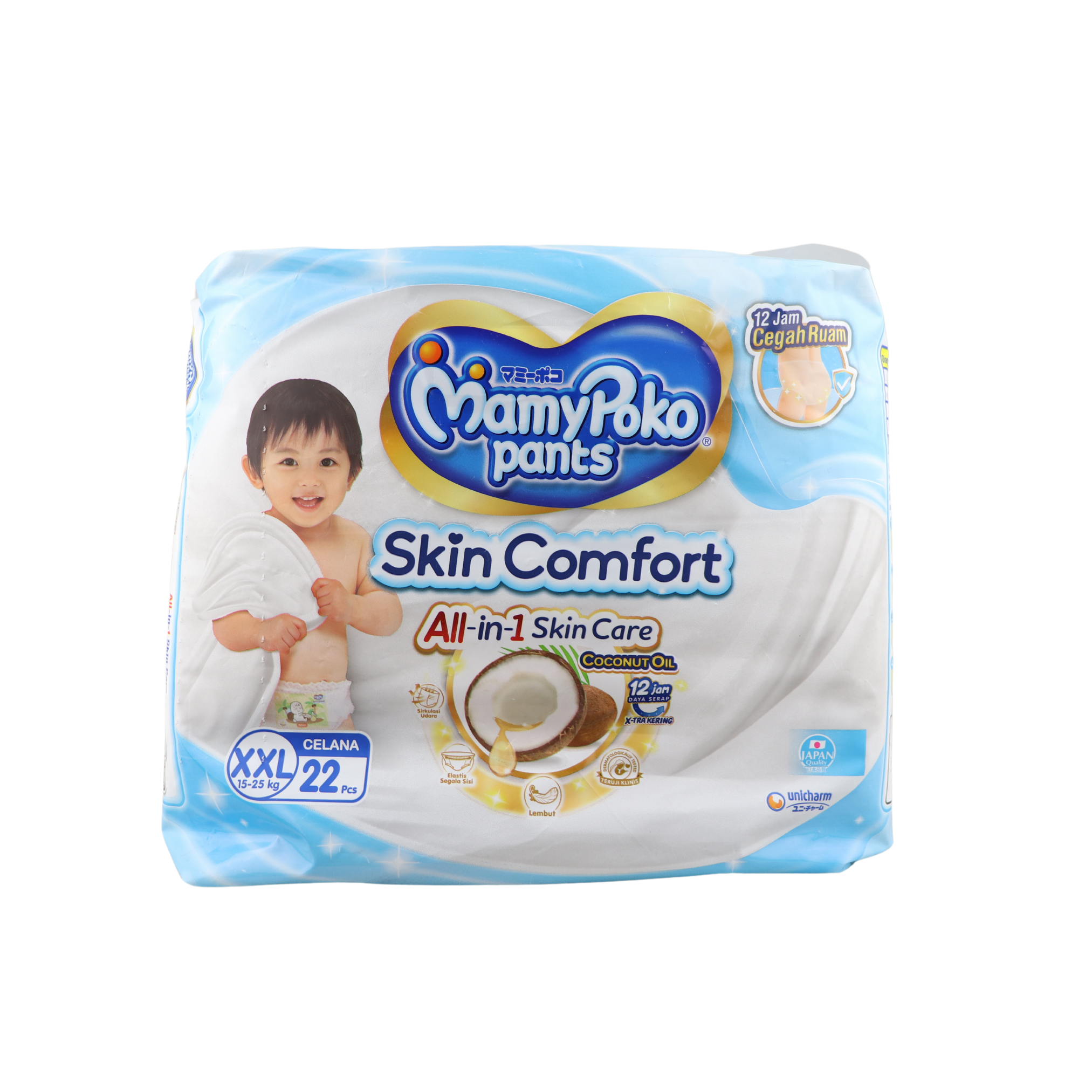 Mamy Poko Pants Skin Comfort All-in-one Skin Care Coconut Oil XXL 22pcs Mamy Poko Pants Skin Comfort All-in-one Skin Care Coconut Oil XXL 22pcs